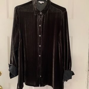 JJill velvet big shirt - medium